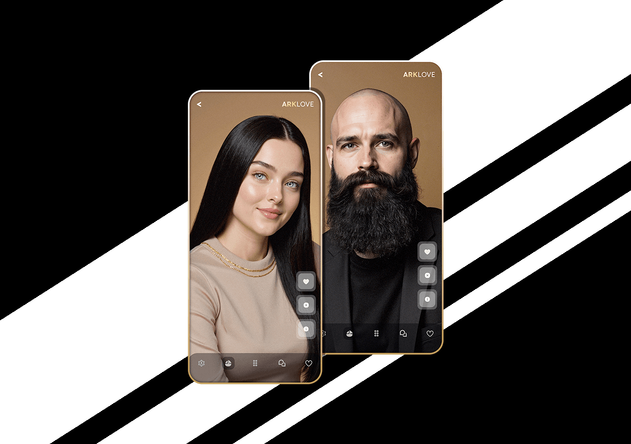ArkLove app Discover and profile cards