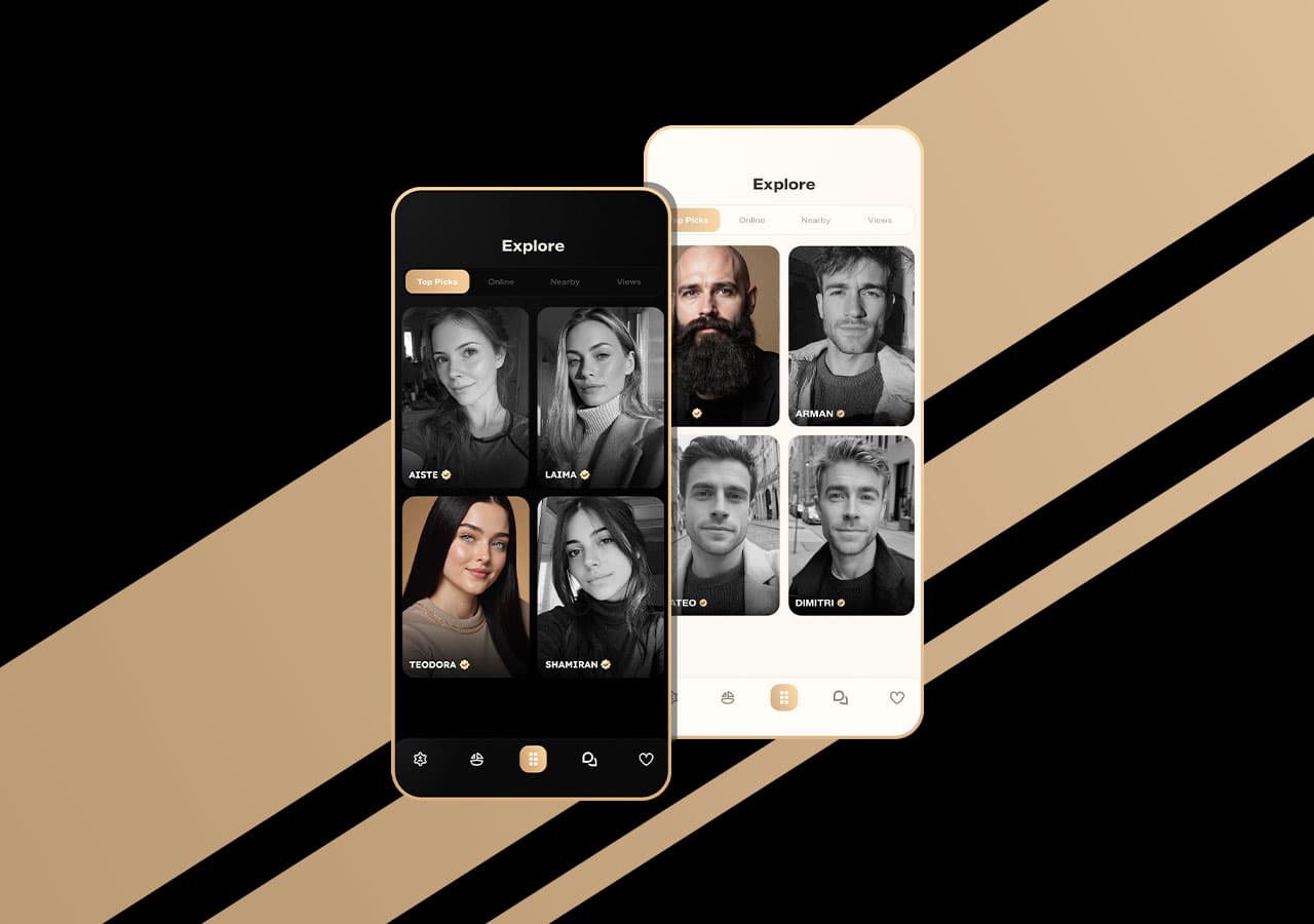 ArkLove-App im Hell- und Dunkelmodus